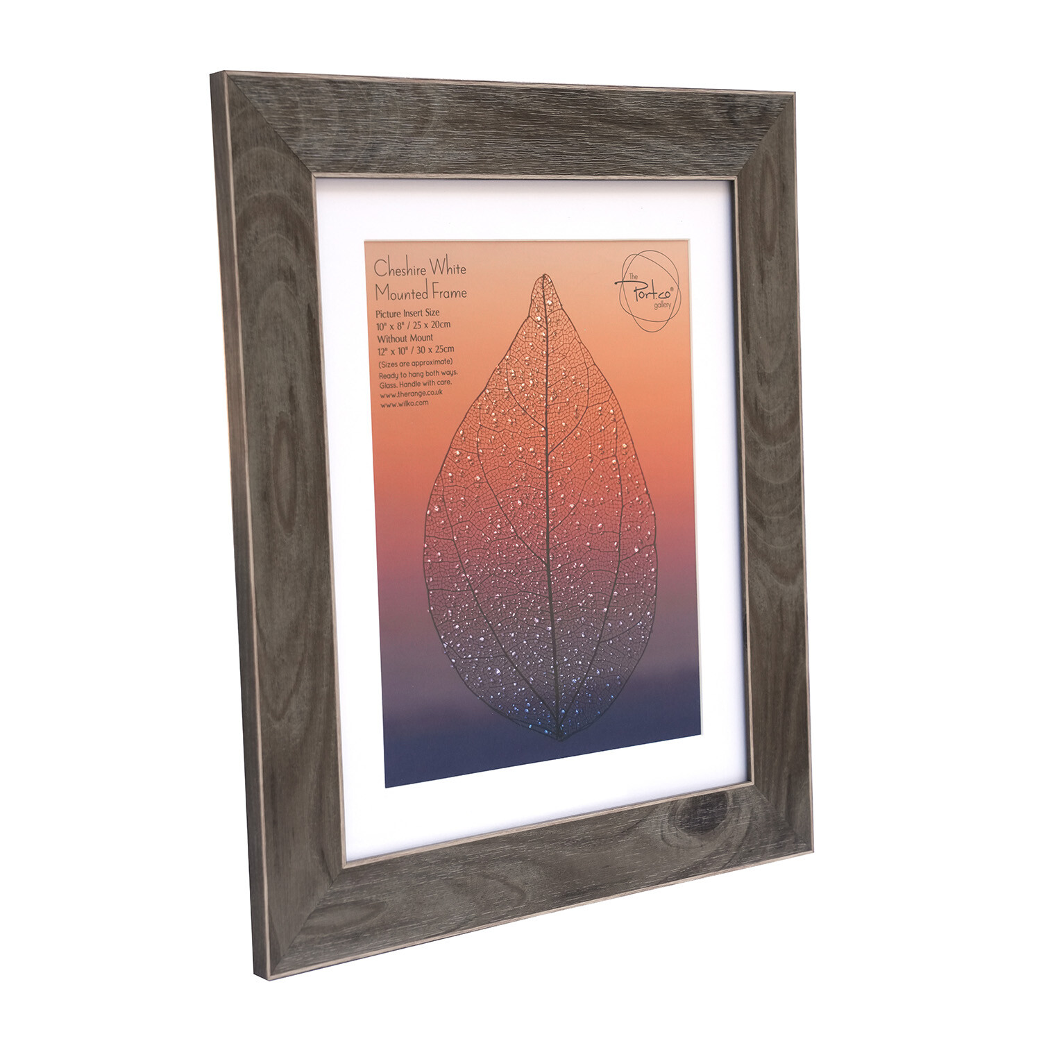 Cheshire White Mounted Frame - Brown / 10 x 8in Image 2