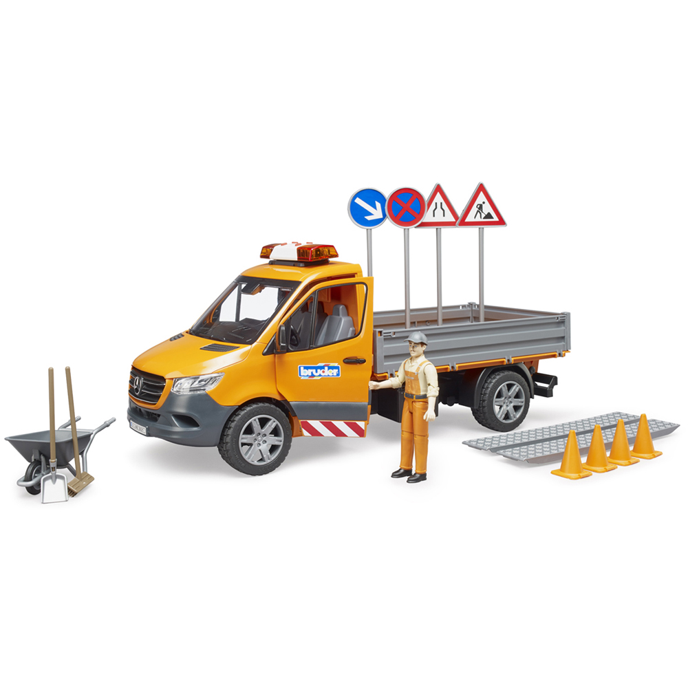 Bruder Kids MB Sprinter Municipal with Driver and Light and Sound Module Playset Model Image 4