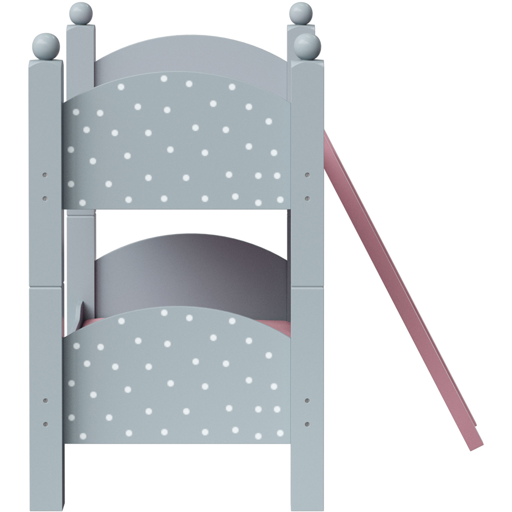 Teamson Kids Olivia's Little World Grey Polka Dots Doll Double Bunk Bed Image 5