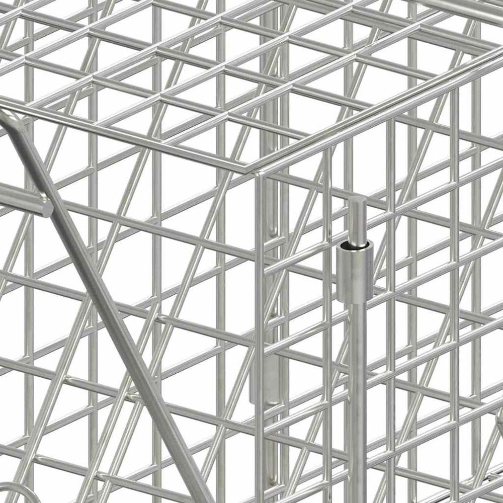 vidaXL Single Door Galvanised Iron Animal Cage Trap 64.5 x 25 x 26.5cm Image 5