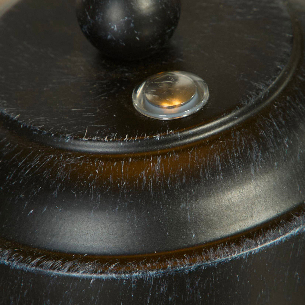 Lighting Collection Black Rechargeable LED Table Lamp Image 4