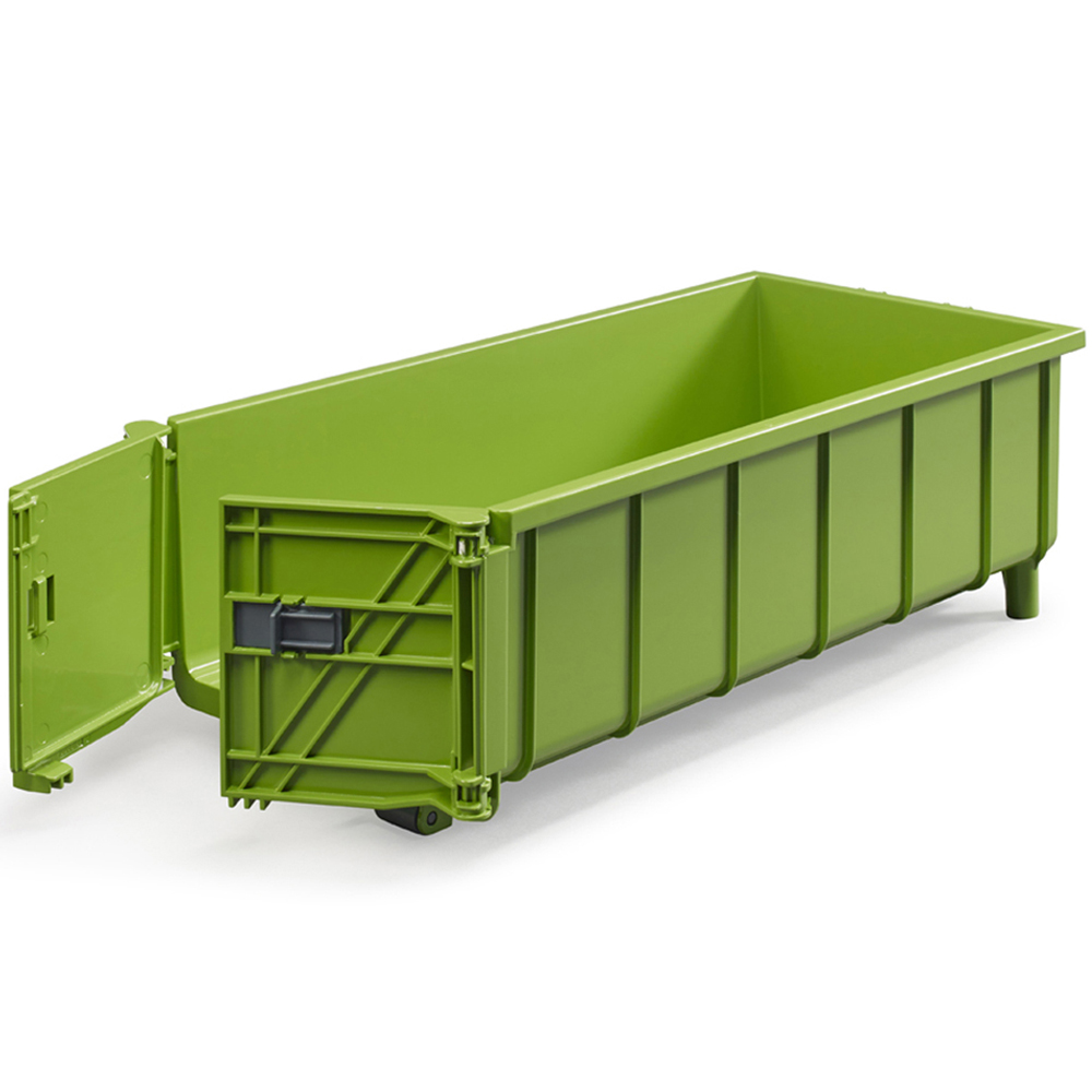 Bruder Kids Farm Tractor Roll-Off Container Trailer Playset Model Image 7