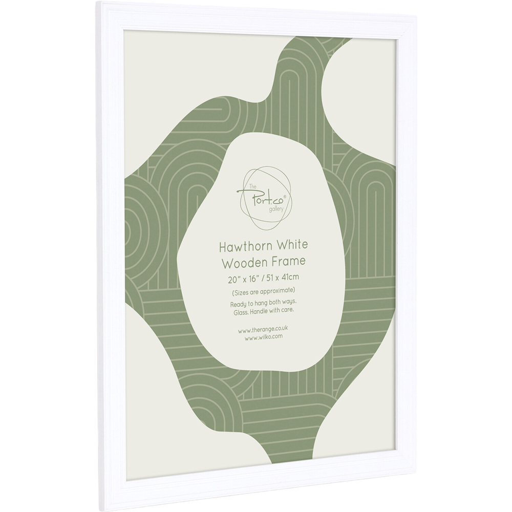 Hawthorn Wooden Plain Photo Frame White 20 x 16 inch Image 6