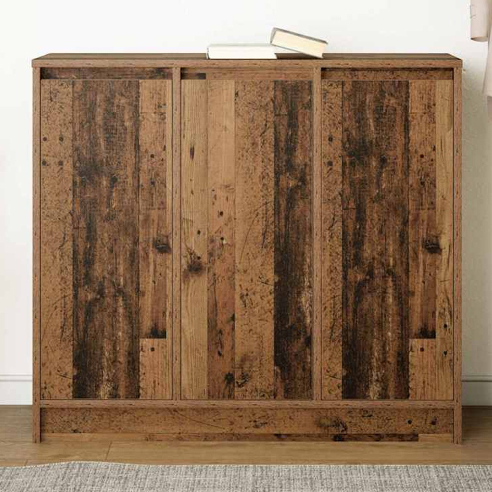 vidaXL 3 Door Old Wood Sideboard Image 1