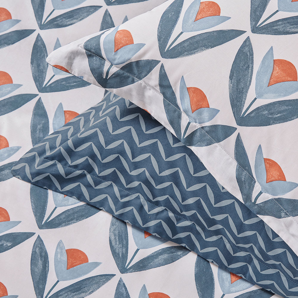 Scion Tulip Trellis King Size Navy Duvet Set Image 5