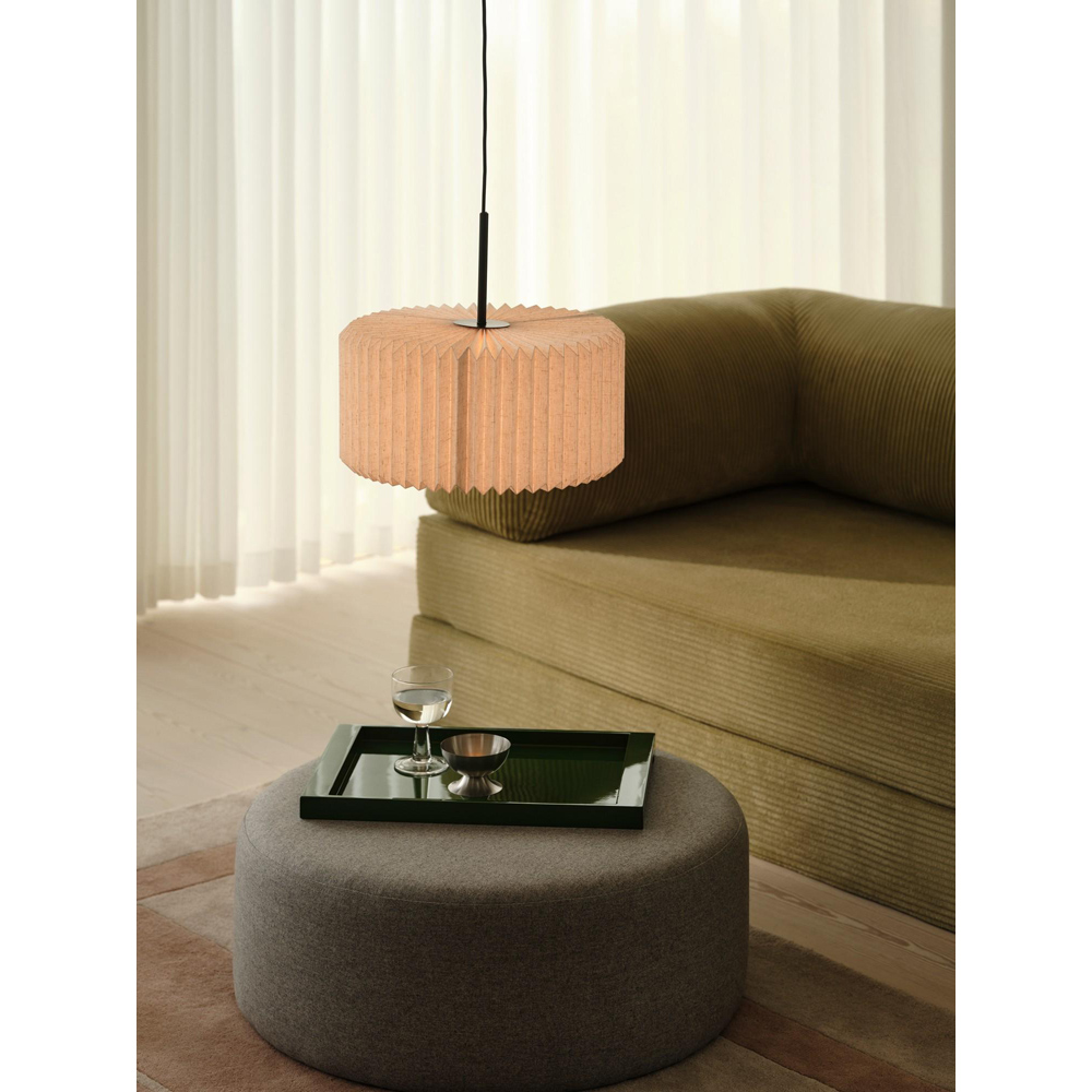Nordlux Vivienne 40 Black Pleated Pendant Light Image 2