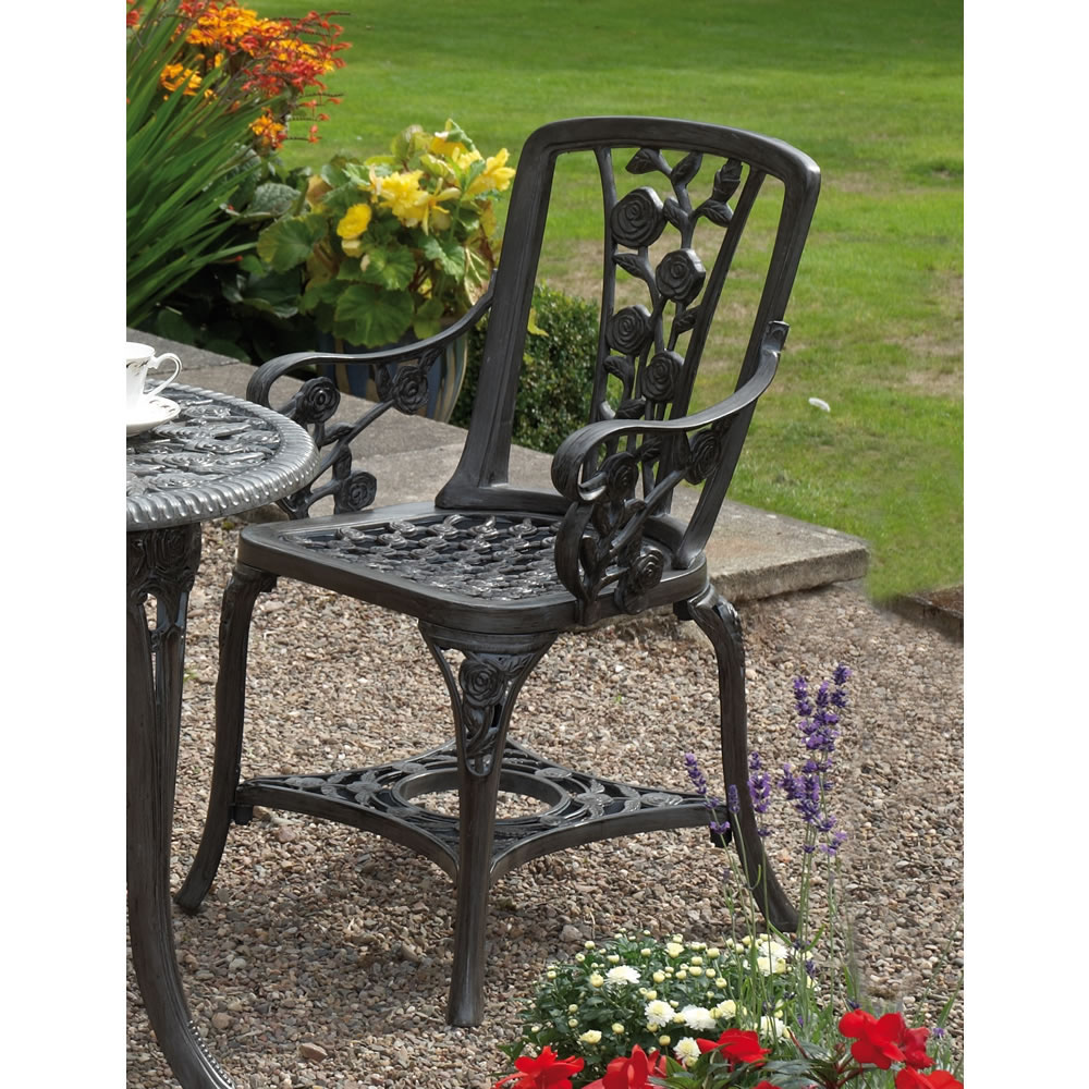 Greenhurst Rose 2 Seater Armchair Bistro Set Image 3