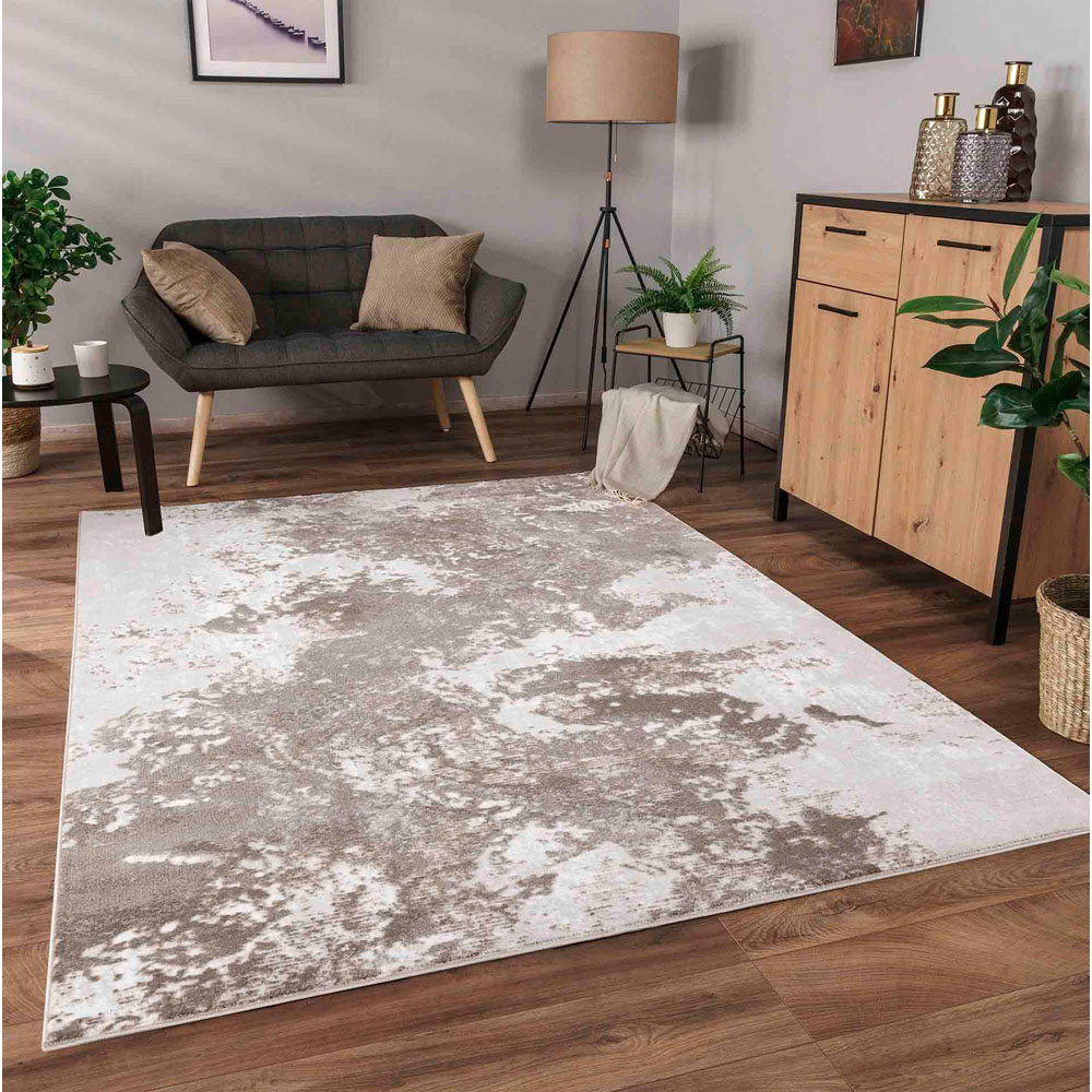 Desire Rugs Serenity Stone Abstract Sprayed Grunge Texture Rug 160 x 230cm Image 4