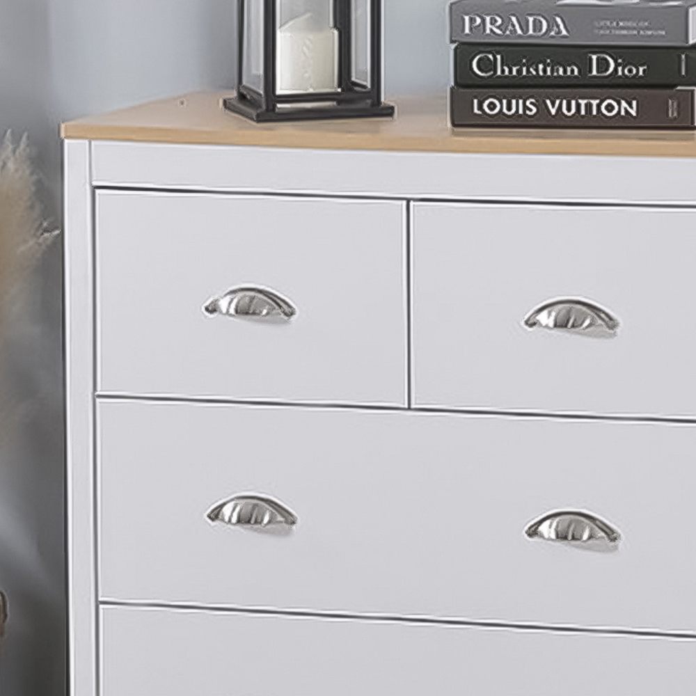 Brooklyn 4 Drawer White Wooden Chest Of Drawers Image 2