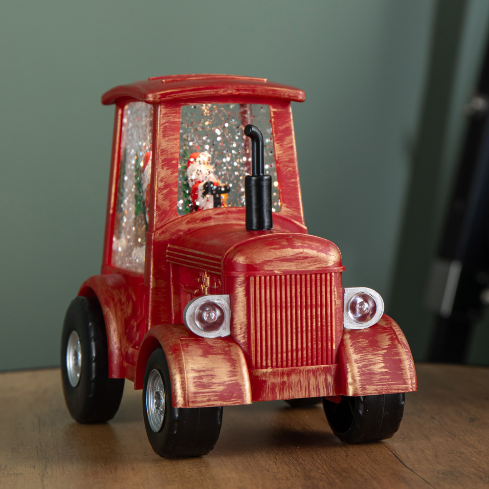 Samuel Alexander Santa in Tractor Water Spinner Christmas Decoration 15cm Image 5