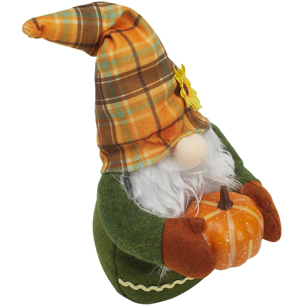 Living and Home Multicolour Handmade Autumn Harvest Gnome Ornament 34cm Image 3