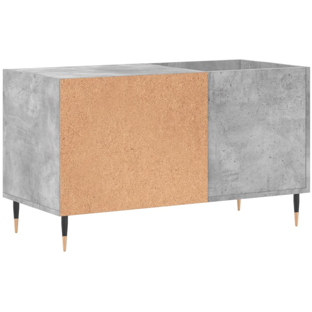 vidaXL 2 Shelf Concrete Grey Record Cabinet Image 6