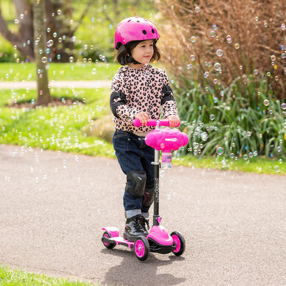 Xootz Bubble Go Pink Foldable Tri Scooter Image 2