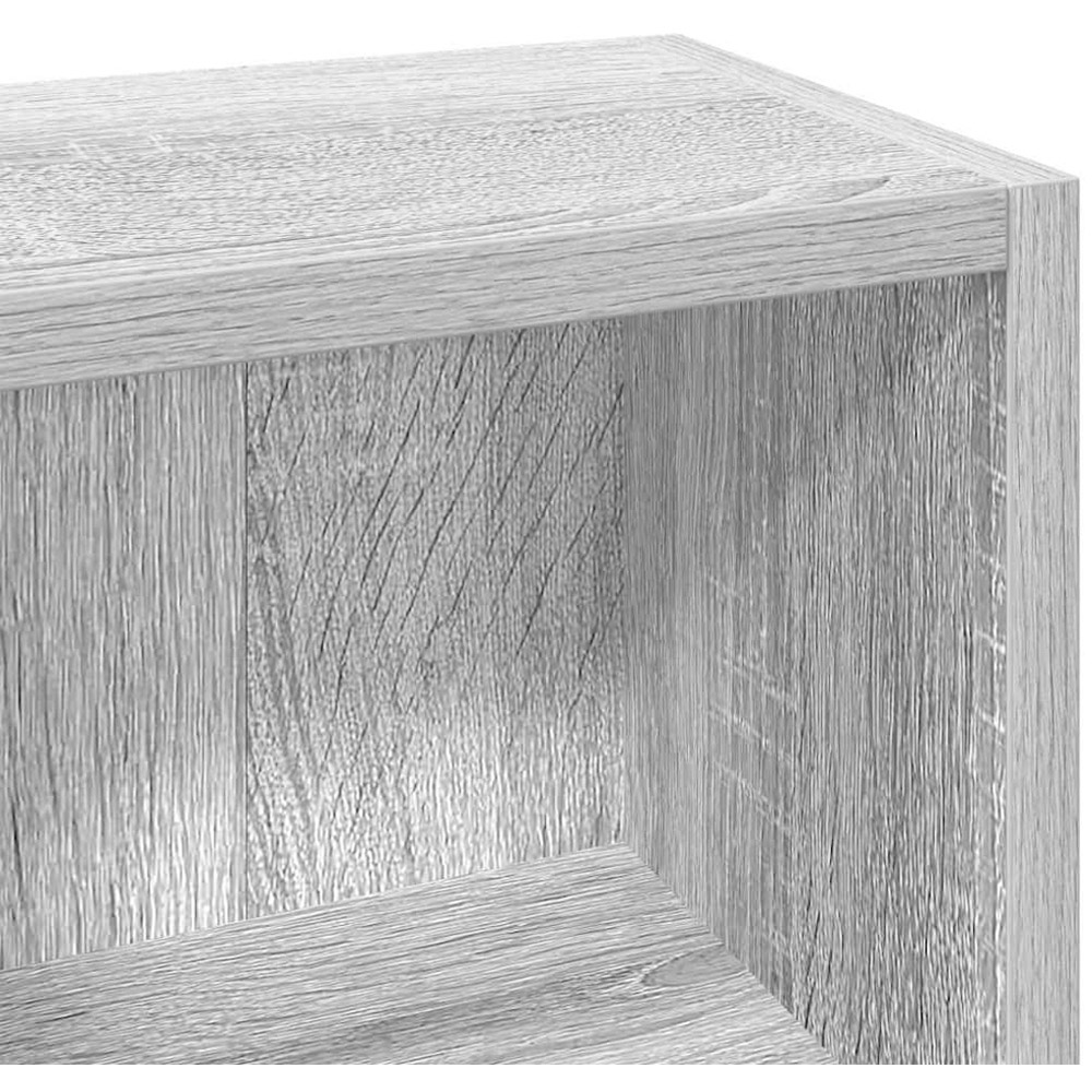 vidaXL 5 Shelf Grey Sonoma CD Cabinet Image 7