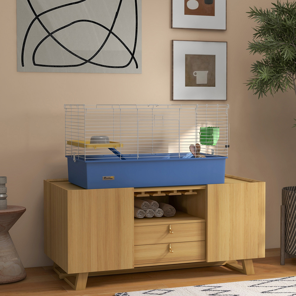 PawHut Blue Small Animal Cage 53 x 52 x 99cm Image 2