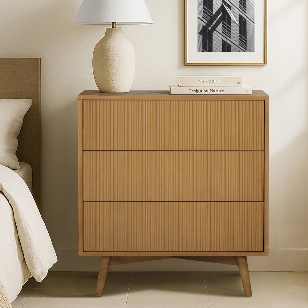 Teamson Home Tremolo 3 Drawer Natural Dresser Image 8