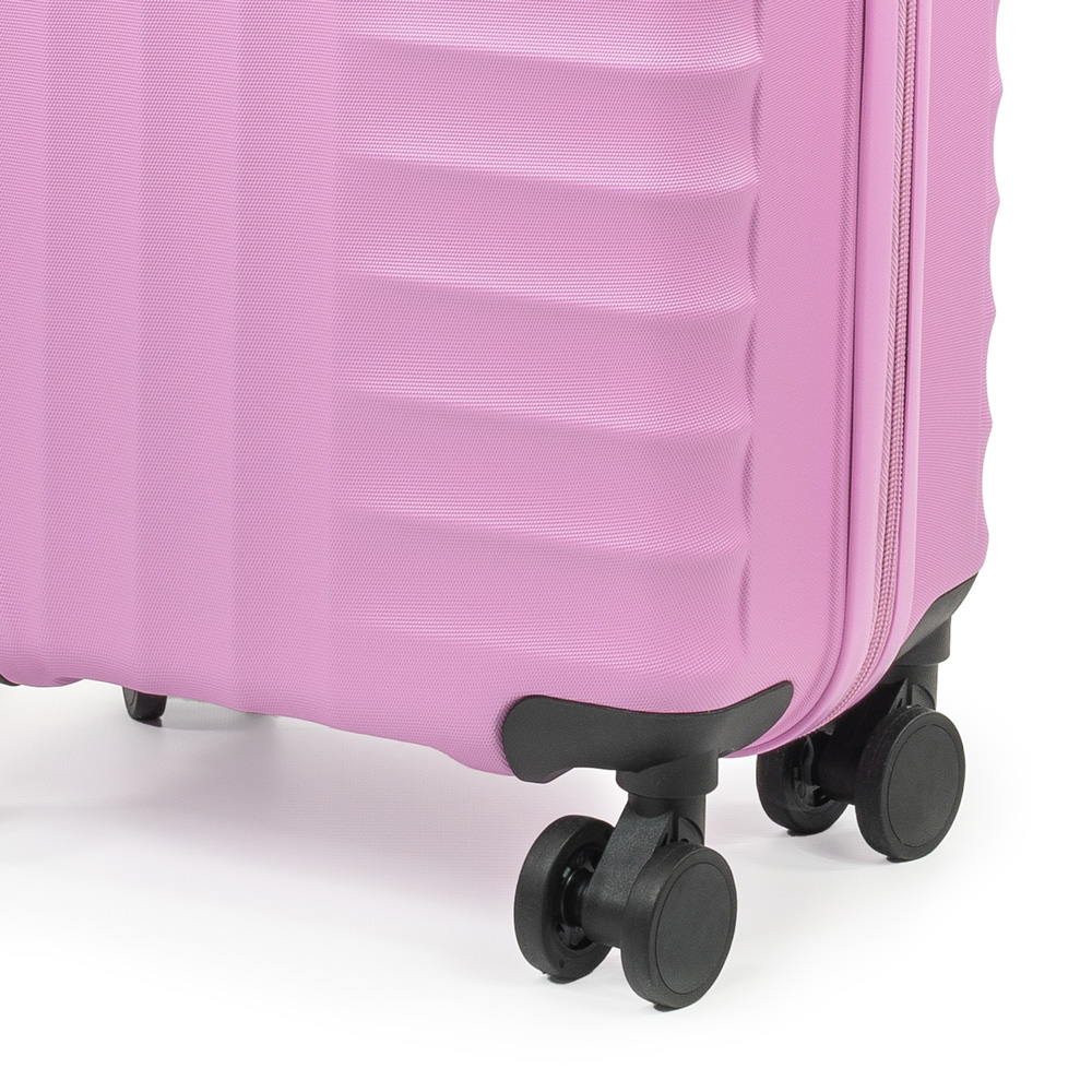 Pierre Cardin Small Pink Trolley Suitcase Image 3