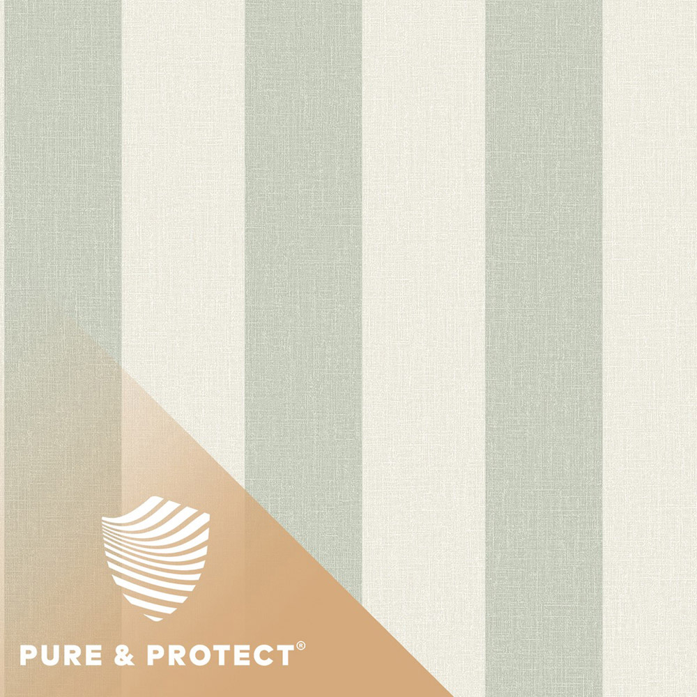 Grandeco Pure and Protect Stratus Antibacterial Sage Green Wallpaper Image 4