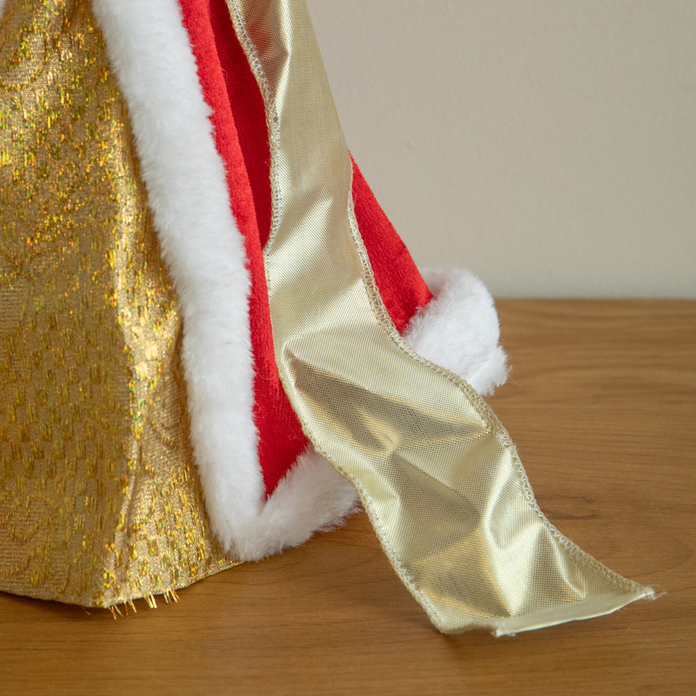 Samuel Alexander Traditional Gold and Red Angel Christmas Tree Topper 30cm Image 6