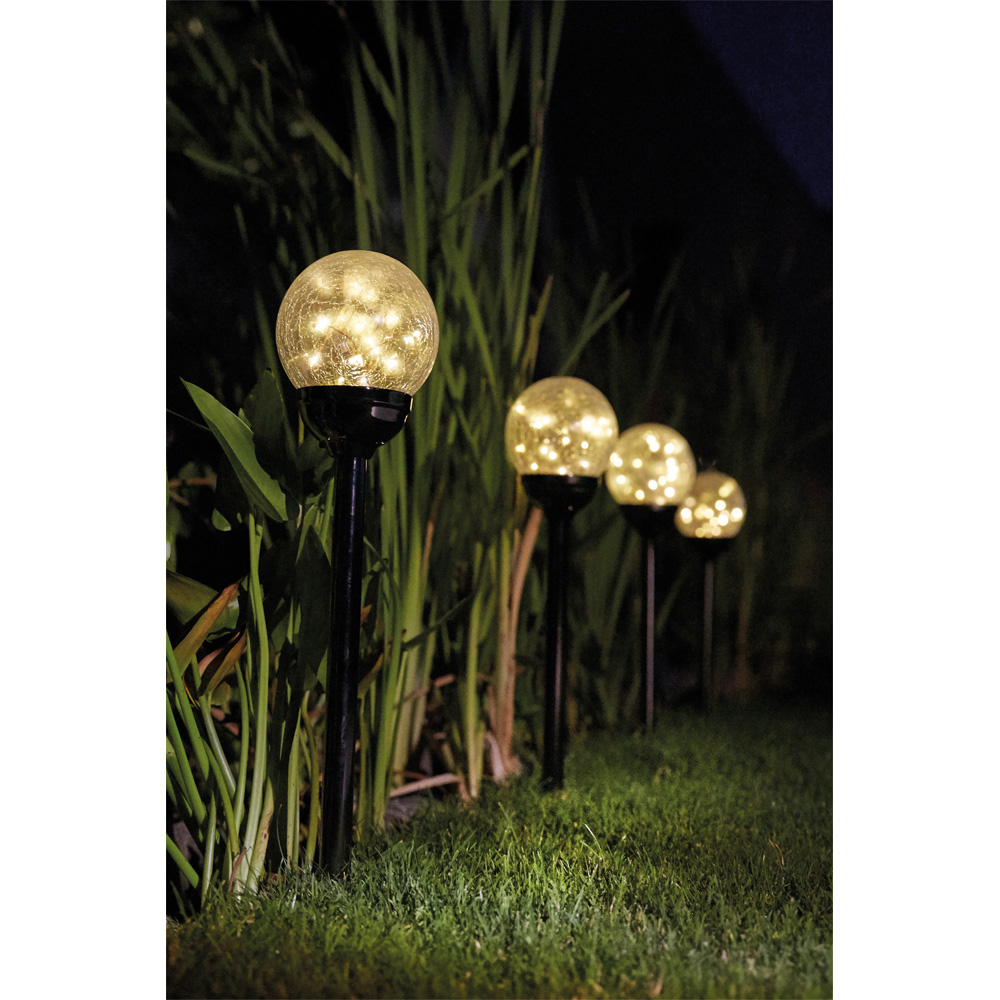 Luxform Mambo Black Pearl LED Garden Solar Spike Light 12 Pack Image 3