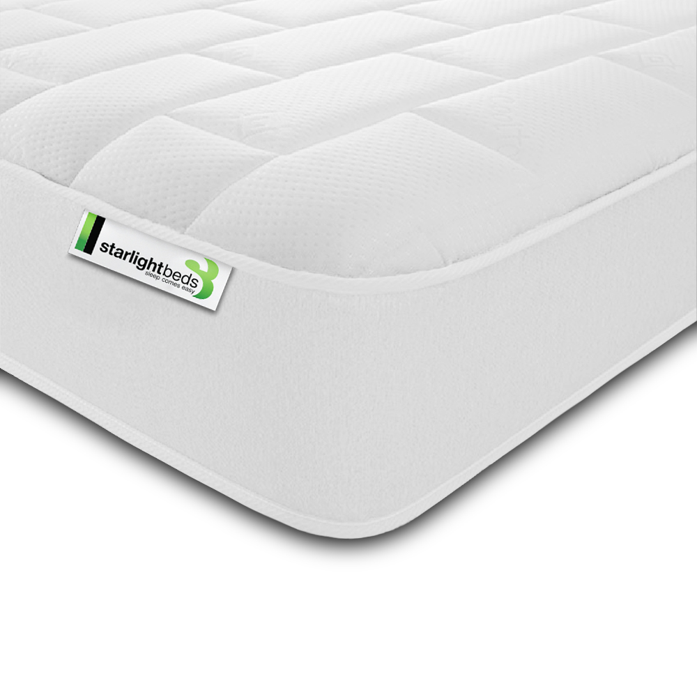 Starlight Beds Deep Small Double White Big Brick Memory Foam and Spring Mattress Image 3