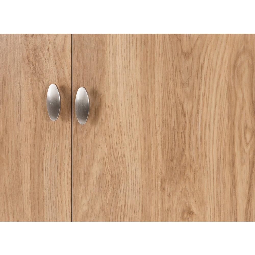 Seconique Carlton 2 Door Single Drawer Medium Oak Effect Wardrobe Image 6