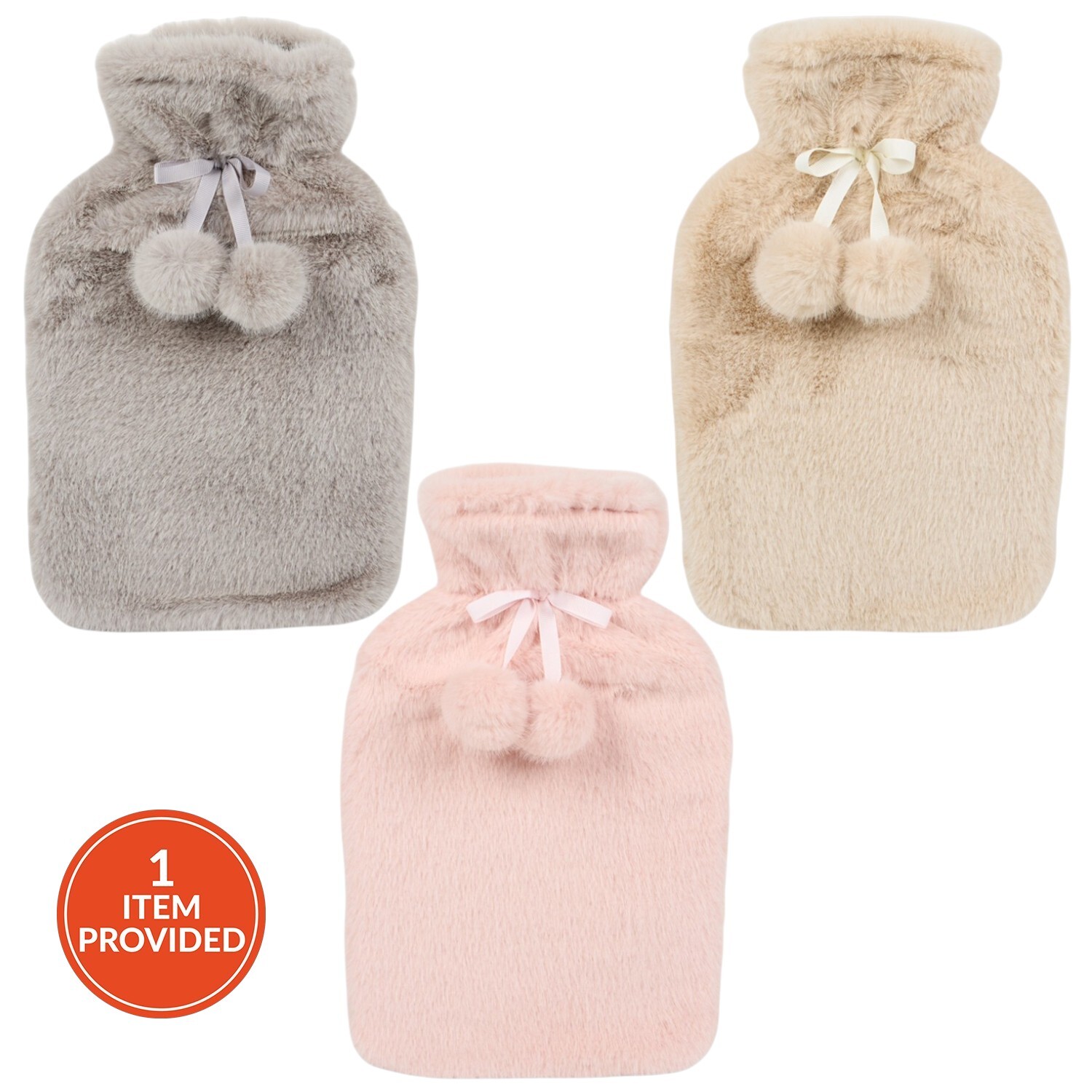 Pom Pom Hot Water Bottle Image 1
