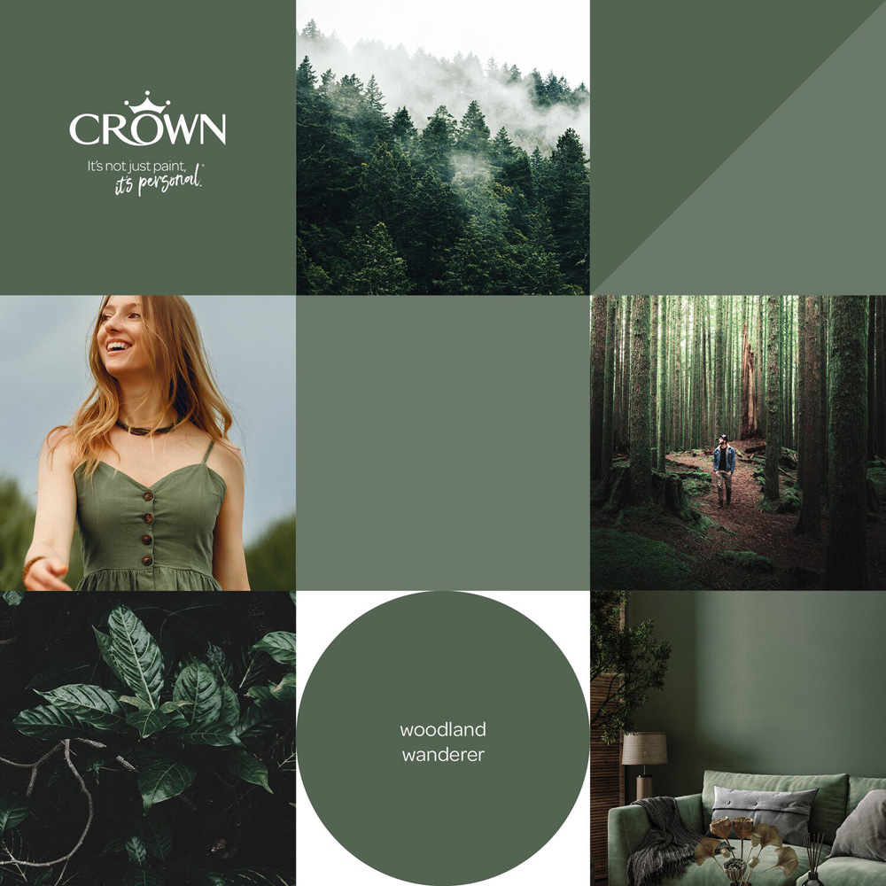 Crown Walls and Ceilings Woodland Wanderer Matt Emulsion Paint 2.5L Image 6