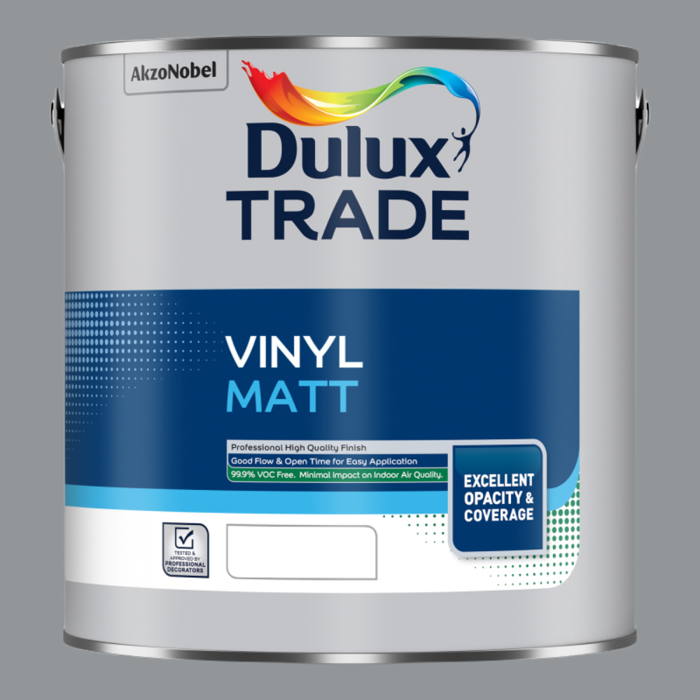 Dulux Trade Natural Slate Walls and Ceilings Vinyl Matt Paint 2.5L Image 2