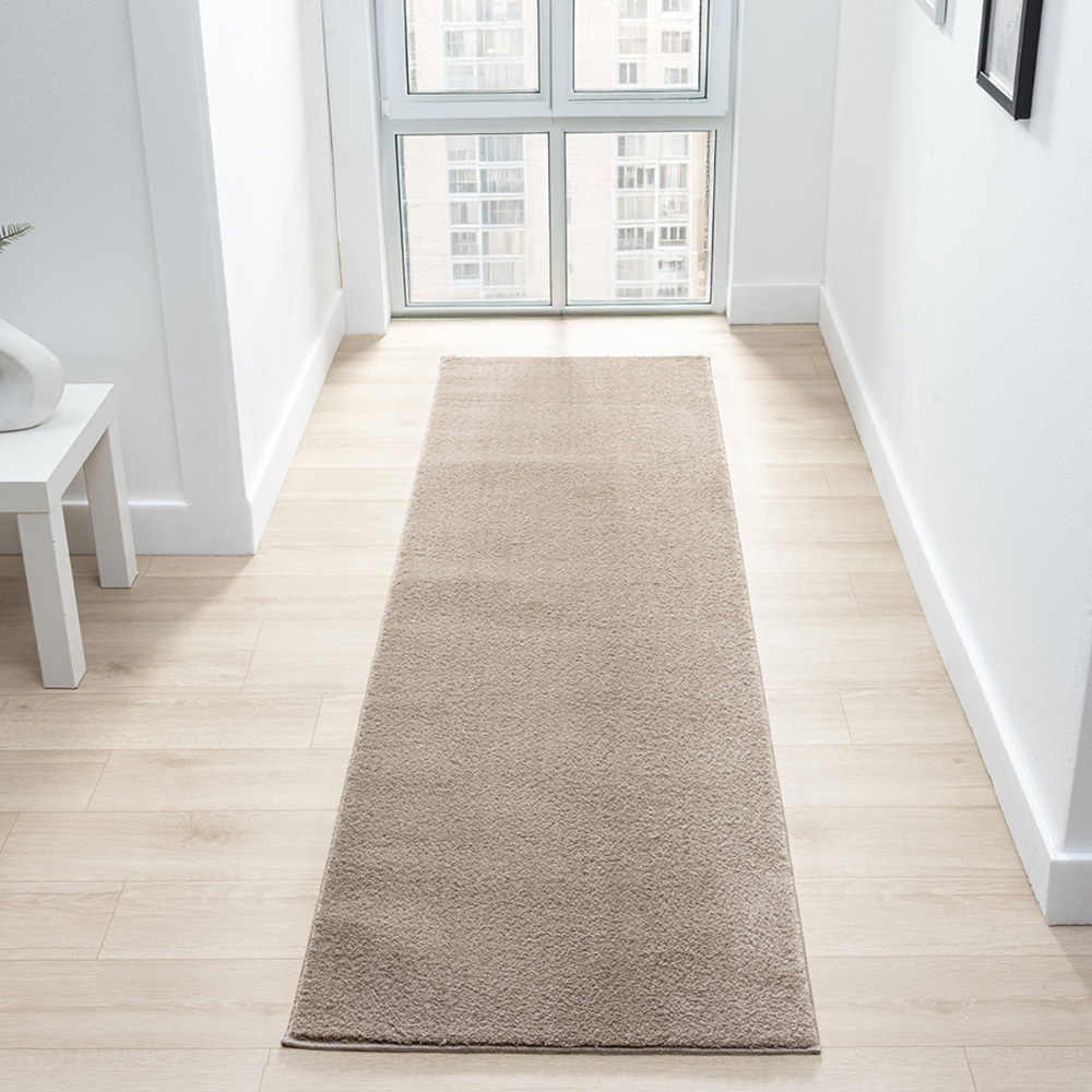 Desire Rugs Comfy Dark Beige Anti Slip Felt Backing Rug 60 x 100cm Image 6