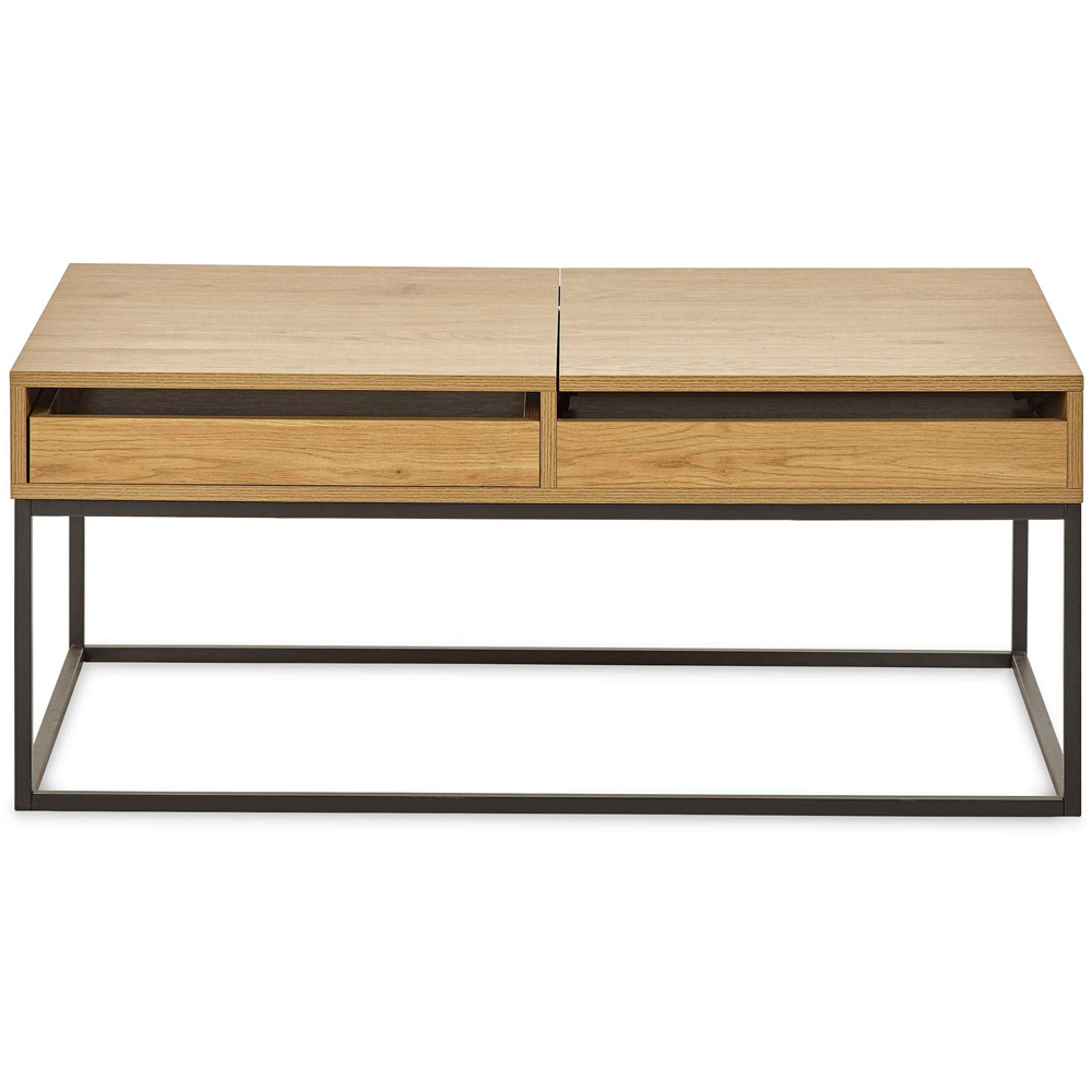 Julian Bowen Kade Single Drawer Single Shelf Oak Effect Coffee Table Image 5