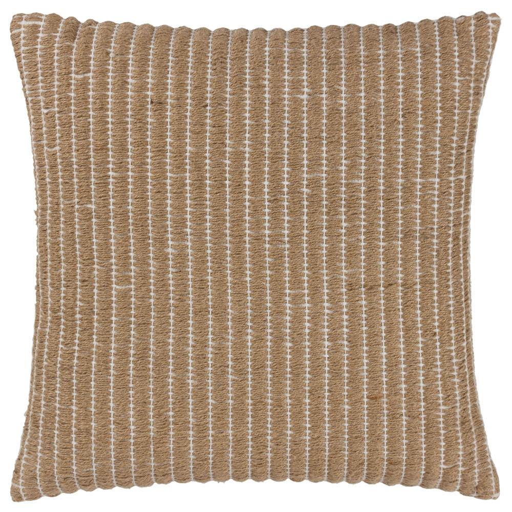 Yard Weaves Natural Stripe Woven Cushion Image 1