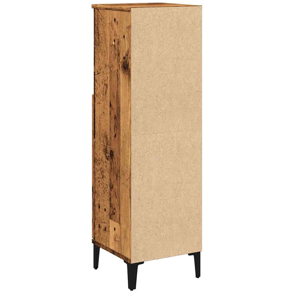 vidaXL Single Door Old Wood Bathroom Cabinet Image 6
