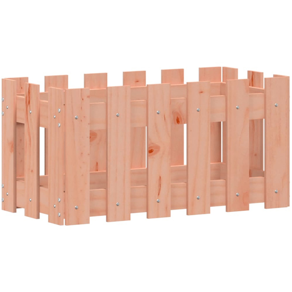 vidaXL Natural Douglas Wood Garden Planter 30 x 30 x 60cm Image 1