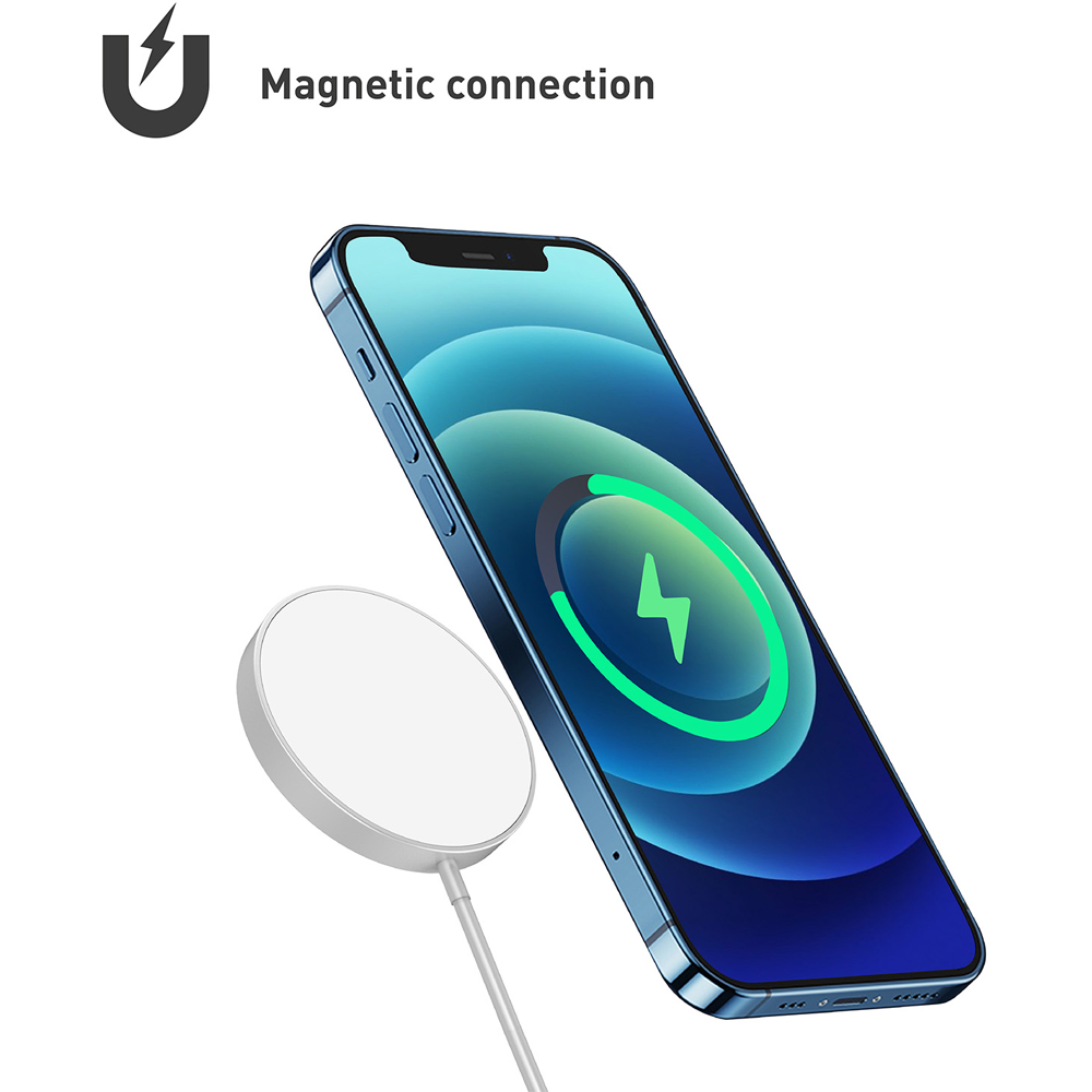 SilverLabel White Mag-Safe Charger 15W Image 5