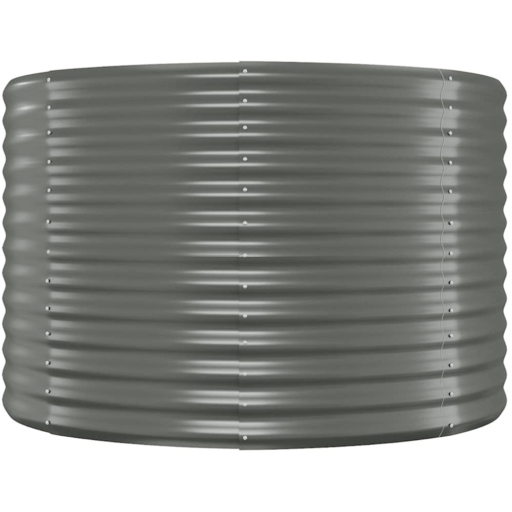 vidaXL Grey Steel Raised Garden Bed 68 x 100 x 100cm Image 2