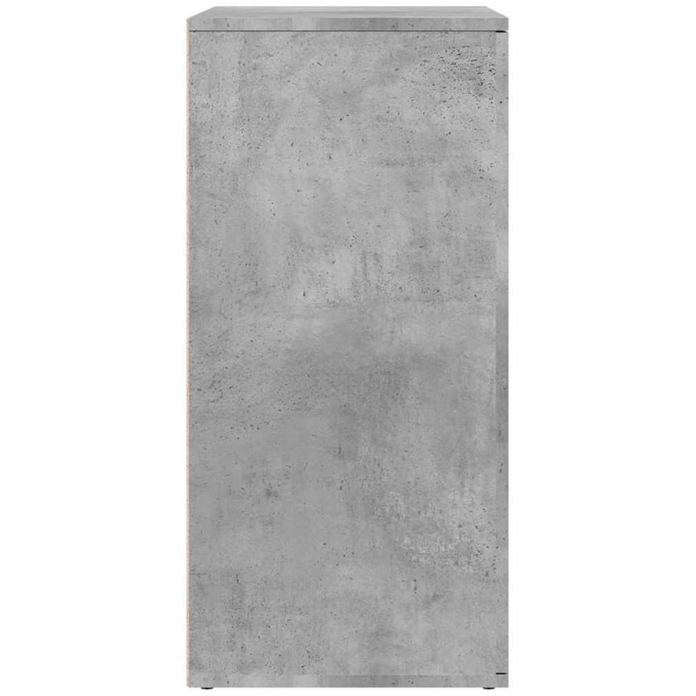 vidaXL 2 Door Concrete Grey Sideboard Image 7