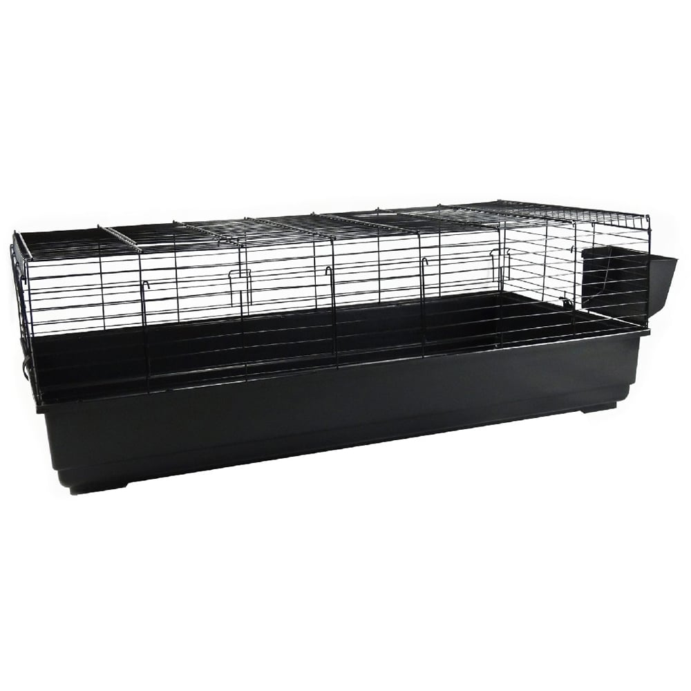 Little Friends Black Large Rabbit Cage 140cm Image 1