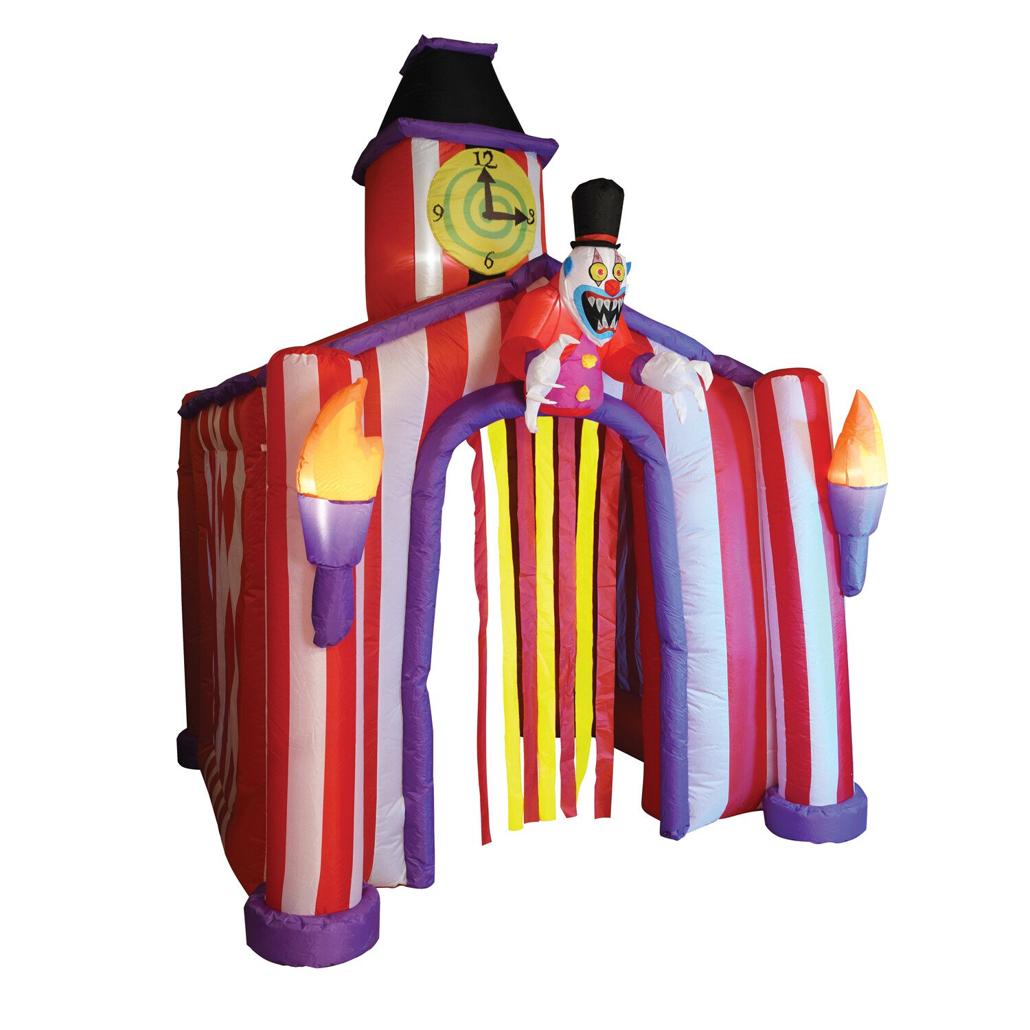Halloween Circus Clown House Inflatable Multicolour Image 1