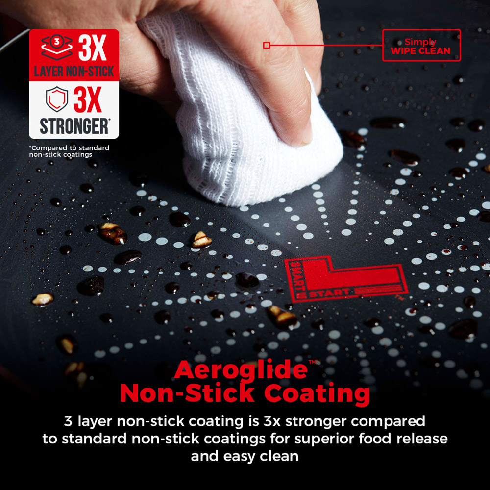 Tower Smart Start 32cm Black Aluminium Non-Stick Classic Frying Pan Image 4