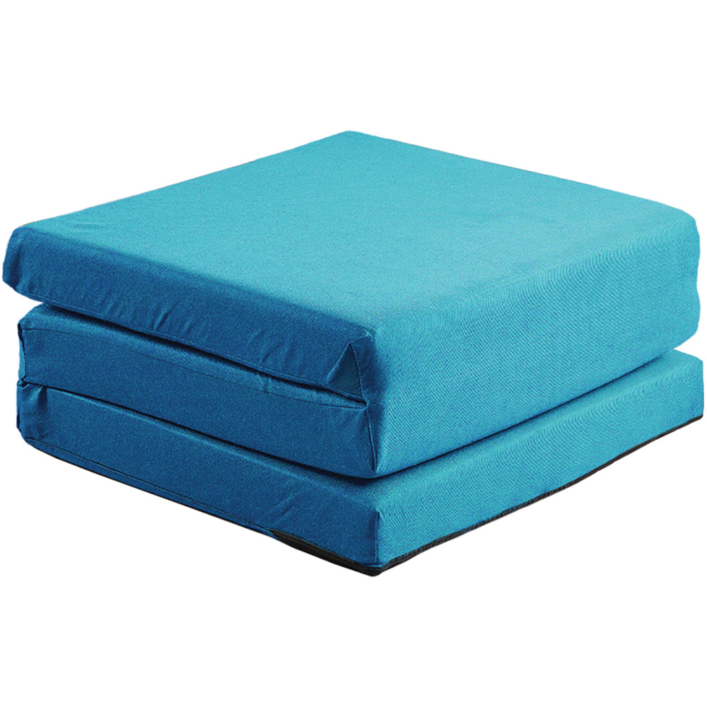 Visco Therapy Single Turquoise Folding Futon Z Bed Mattress Image 4