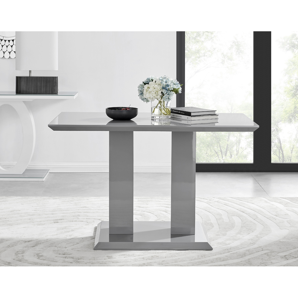 Furniturebox Molini Valera 4 Seater Dining Set Grey Image 2