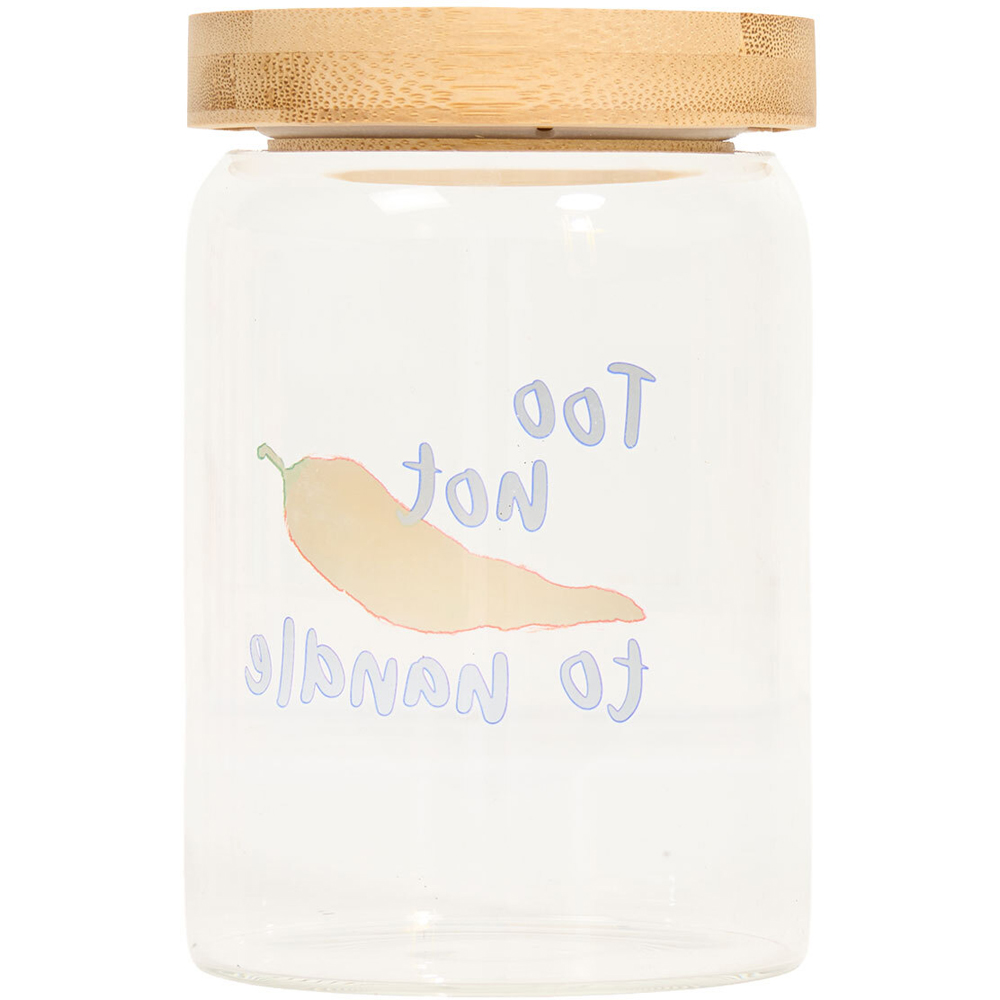 Alfresco Glass Bottle with Bamboo Lid Image 2