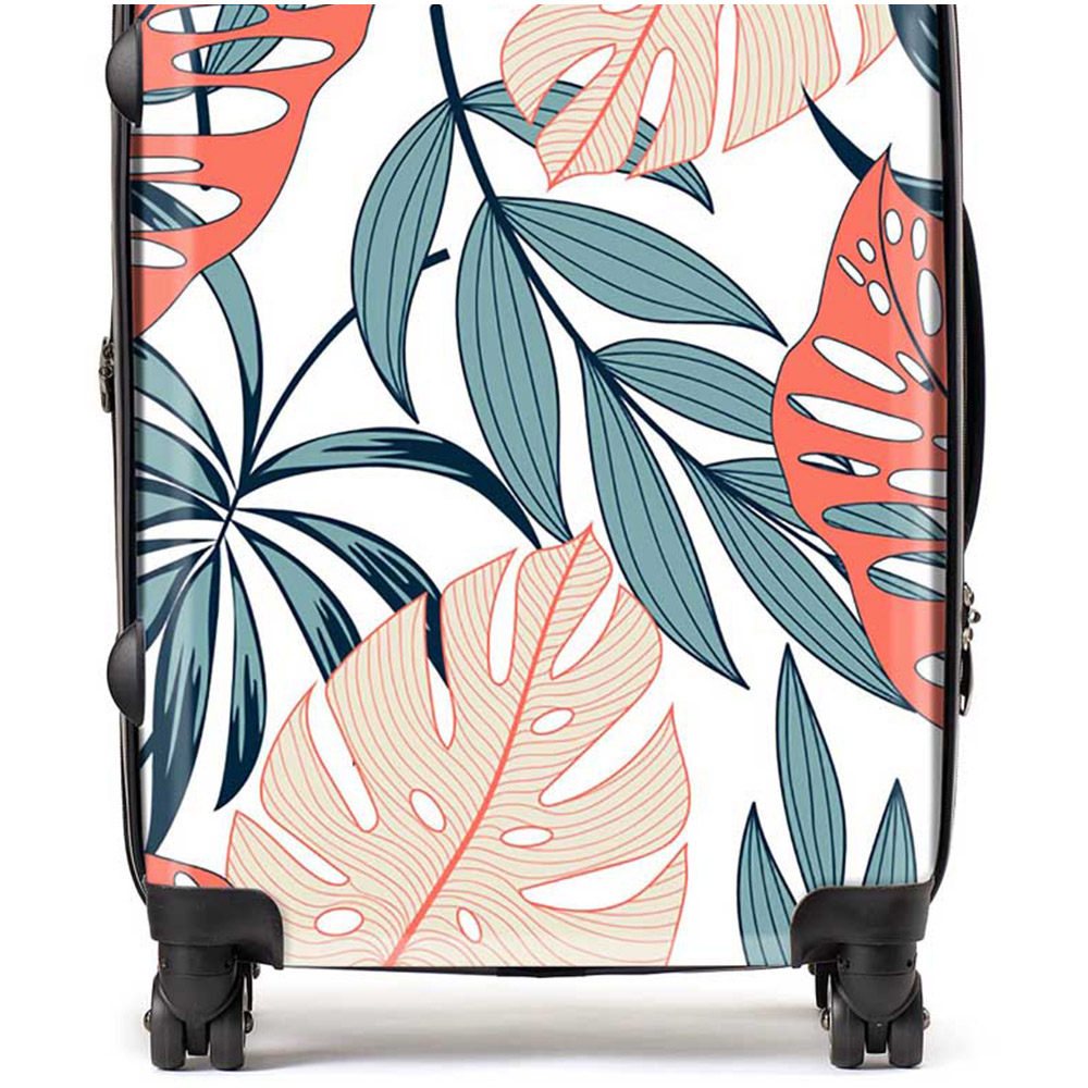 Warren Reed Designer Medium Tropical Leaf Pattern Suitcase Image 2