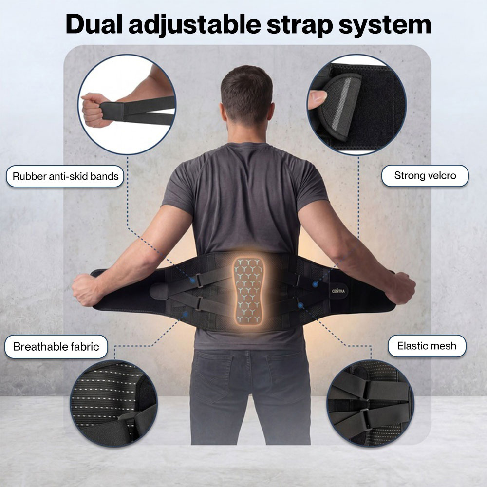 Traderight Centra Men Adjustable Lumbar Support Belt 120cm Image 6