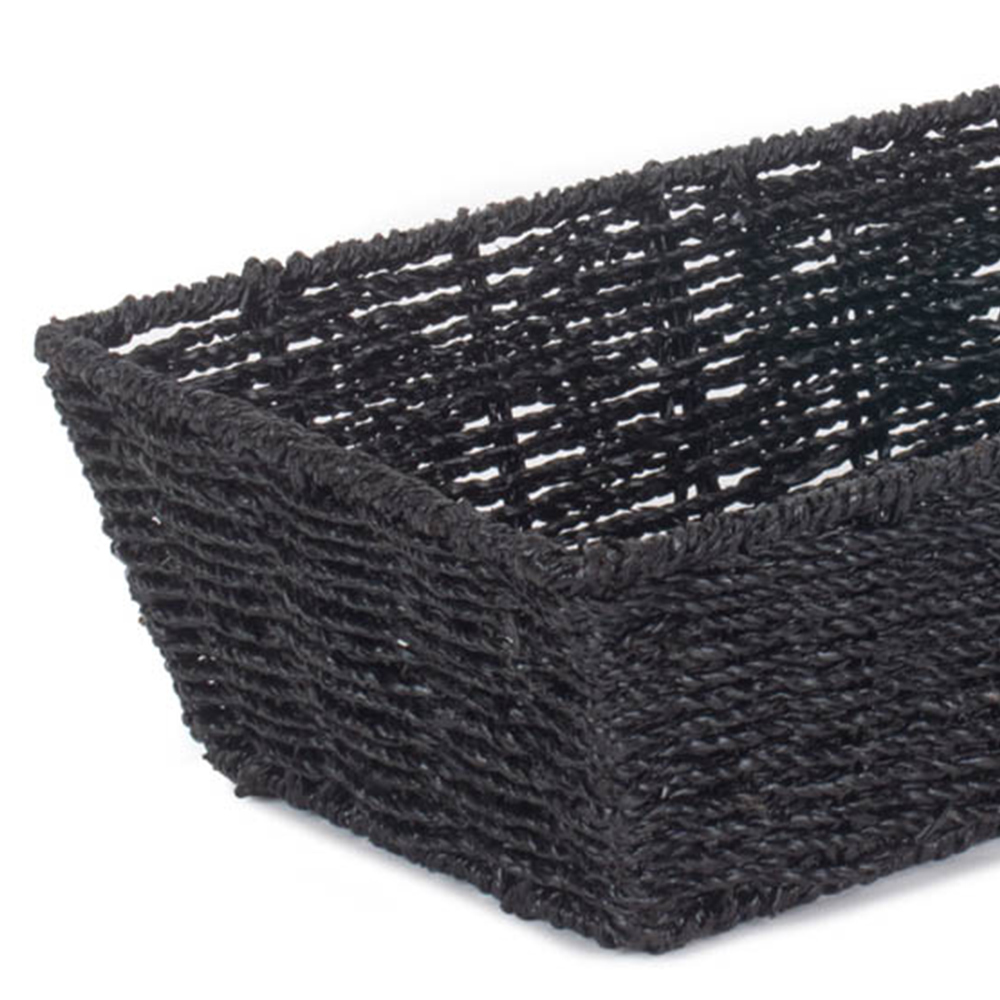 Red Hamper Small Black Paper Rope Tray Image 2