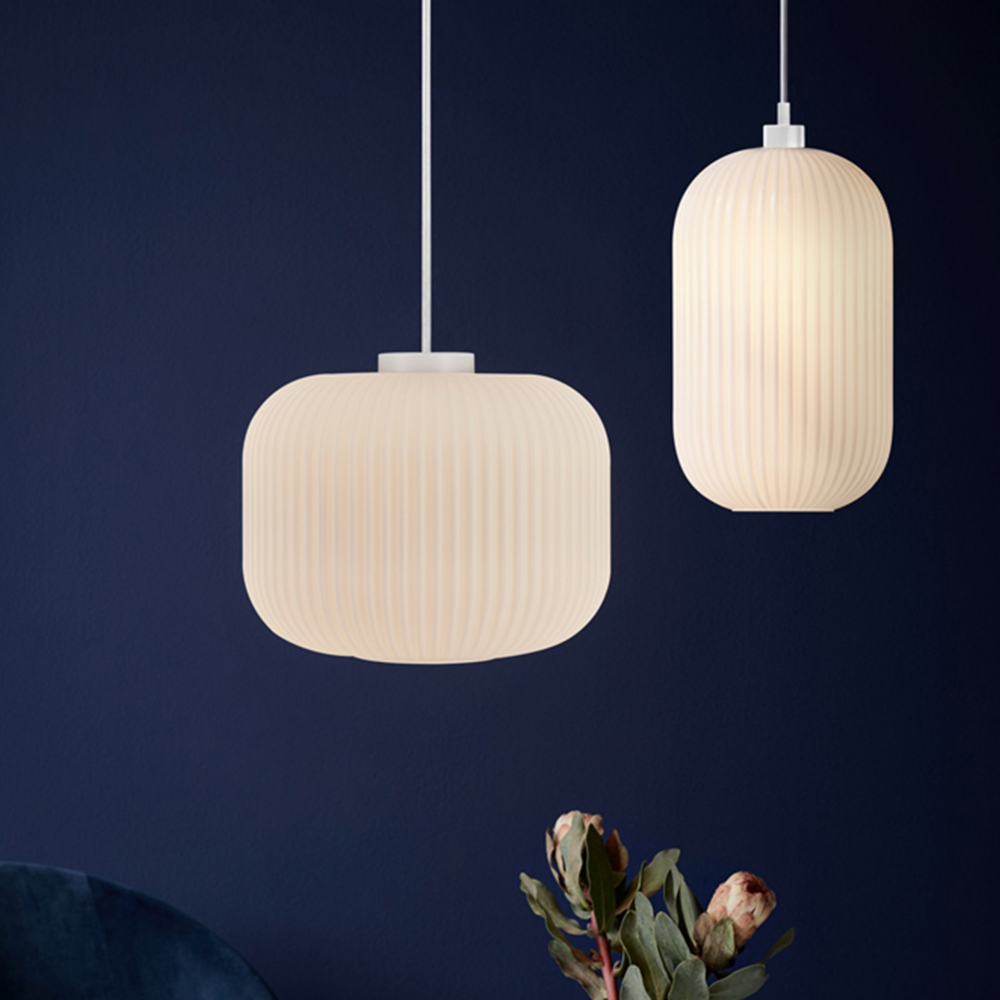 Nordlux Milford 30 Opal White Pendant Lamp Image 5
