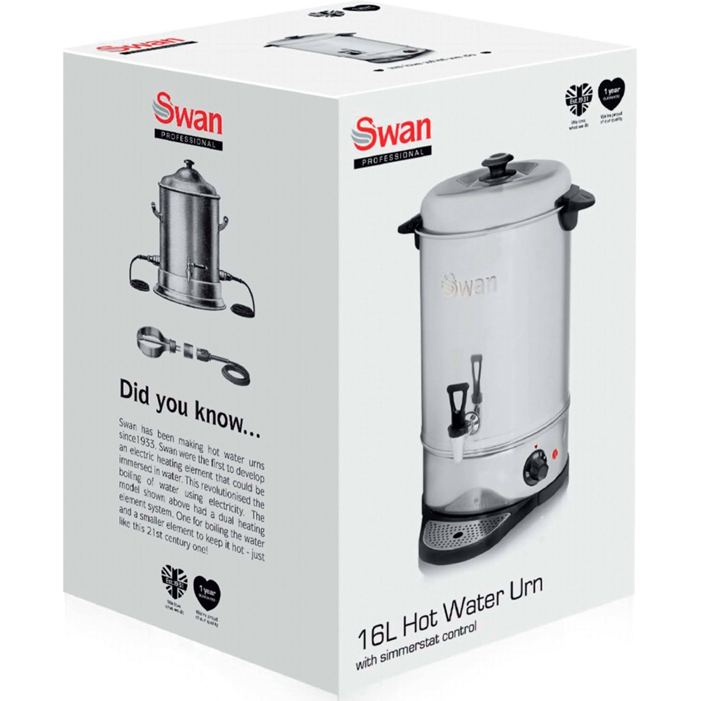 Swan SWU16L Stainless Steel 16L Tea Urn 2200W Image 6
