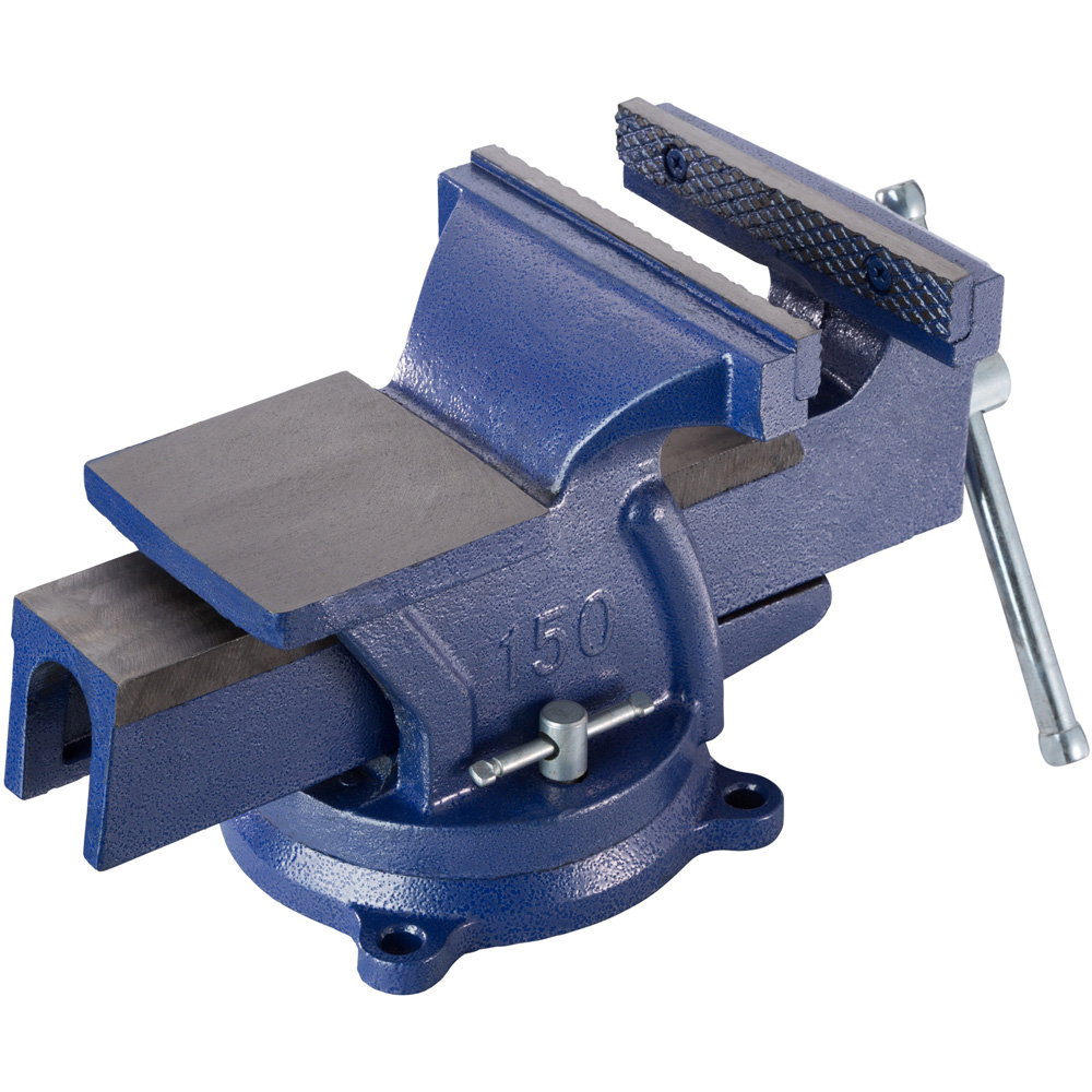 tectake Cast Iron Bench Vice 150mm Image 3