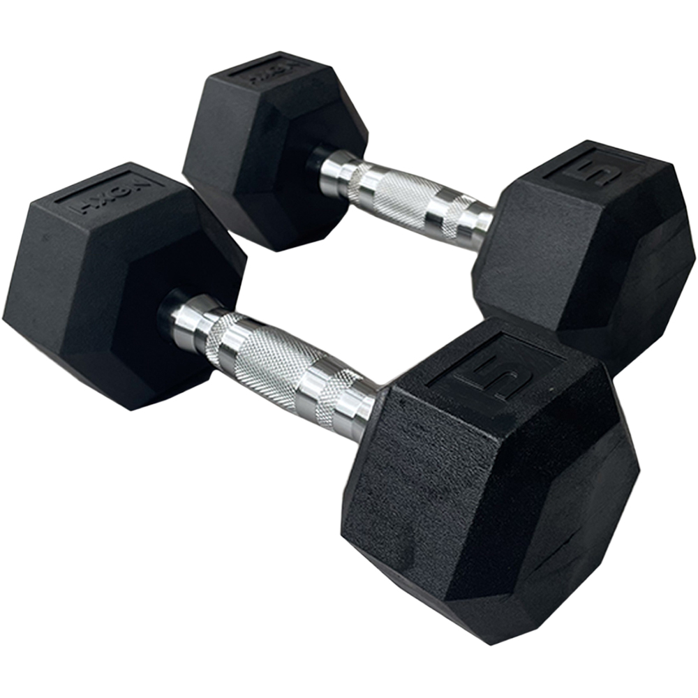 HXGN Pro Hexagonal Dumbbell 5kg 2 Pack Image 1